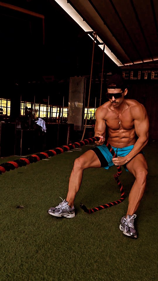 Víctor entrenando